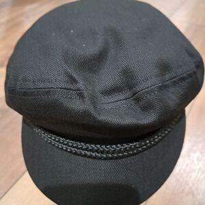 Brixton Hat Fiddler Cap Black  L ( 7.5) Men Women Classic Modern Hat Casual